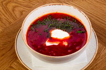 Russian traditional borscht