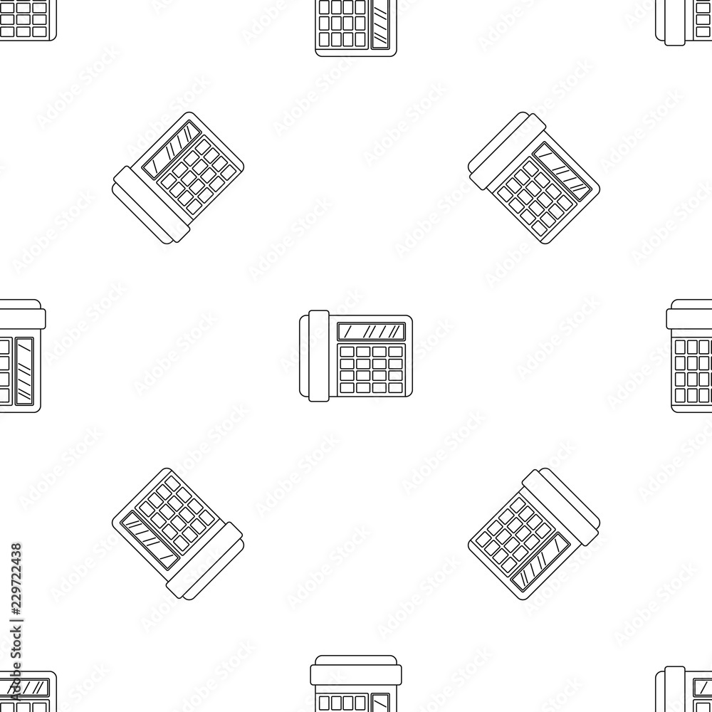Aufkleber fax telephone pattern seamless vector repeat geometric for any web design