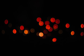 red bokeh
