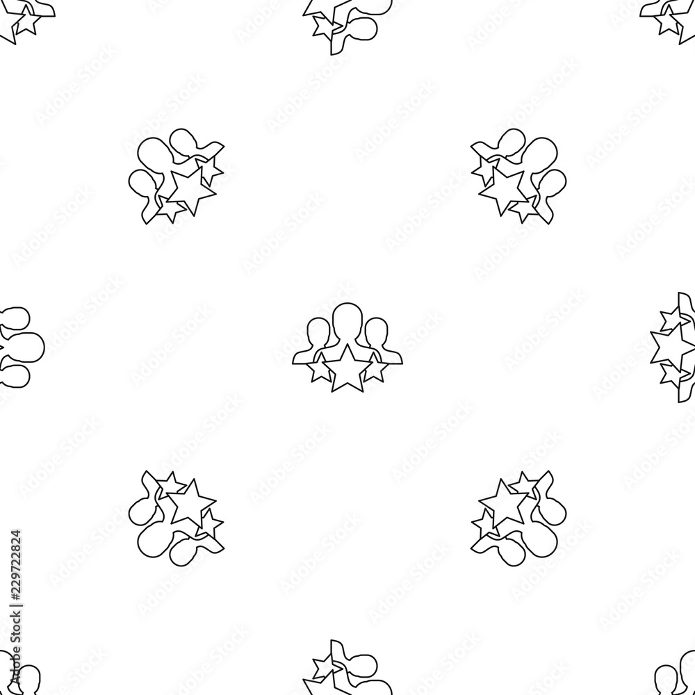 Poster star customer retention pattern seamless vector repeat geometric for any web design