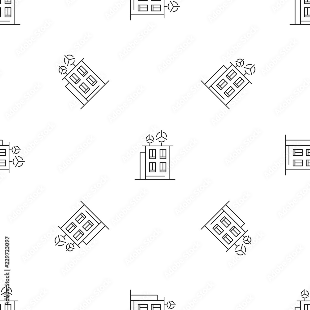 Poster intelligent building pattern seamless vector repeat geometric for any web design