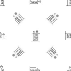 Intelligent building pattern seamless vector repeat geometric for any web design