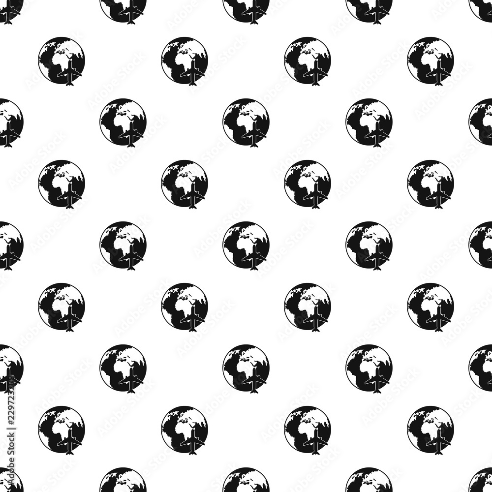 Poster world tourism pattern seamless vector repeat geometric for any web design