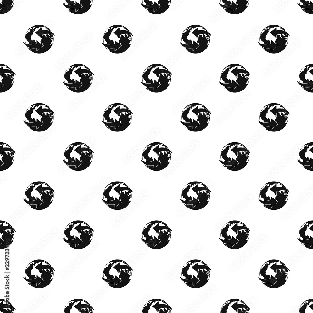 Poster moving earth pattern seamless vector repeat geometric for any web design