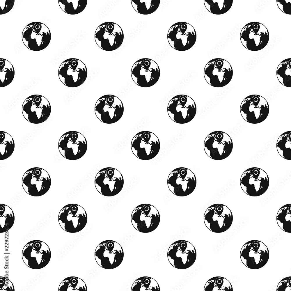 Poster earth navigation pattern seamless vector repeat geometric for any web design