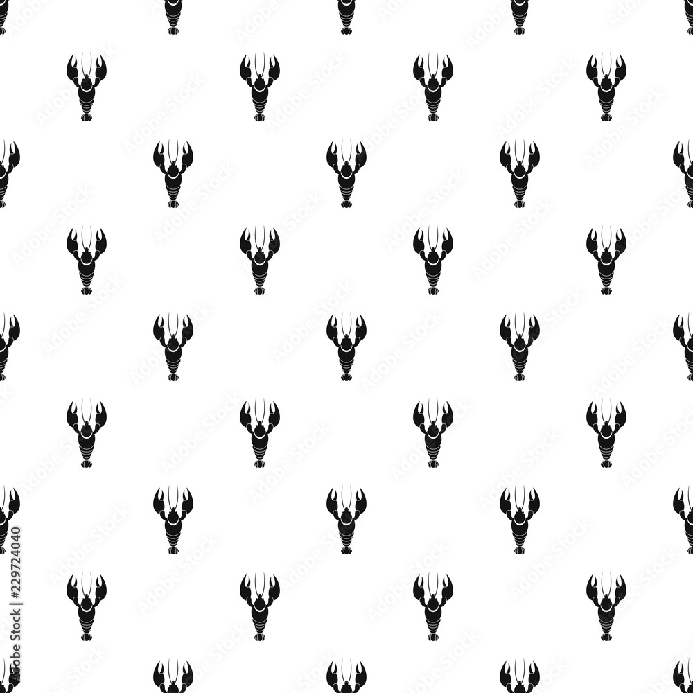 Aufkleber lobster pattern seamless vector repeat geometric for any web design