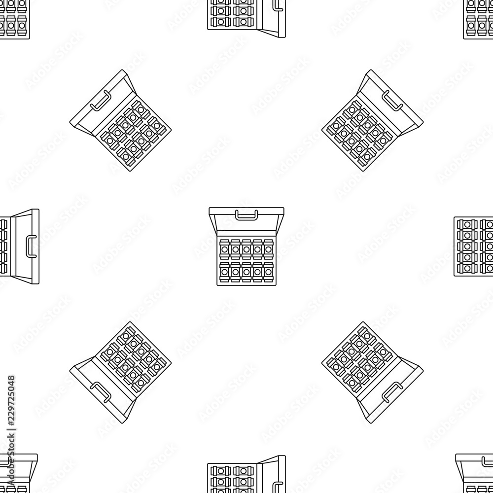 Poster bribery money case pattern seamless vector repeat geometric for any web design