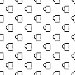Pint of beer pattern seamless vector repeat geometric for any web design