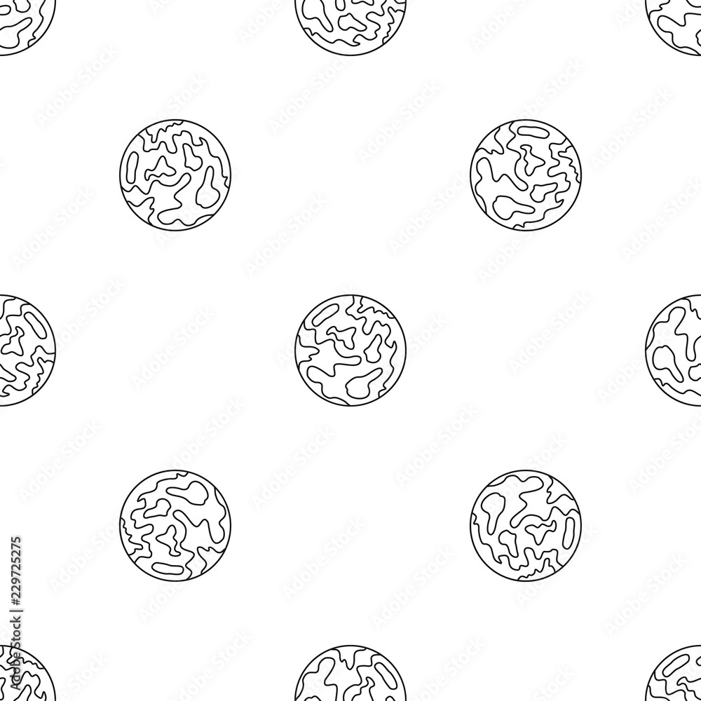 Poster mars planet pattern seamless vector repeat geometric for any web design
