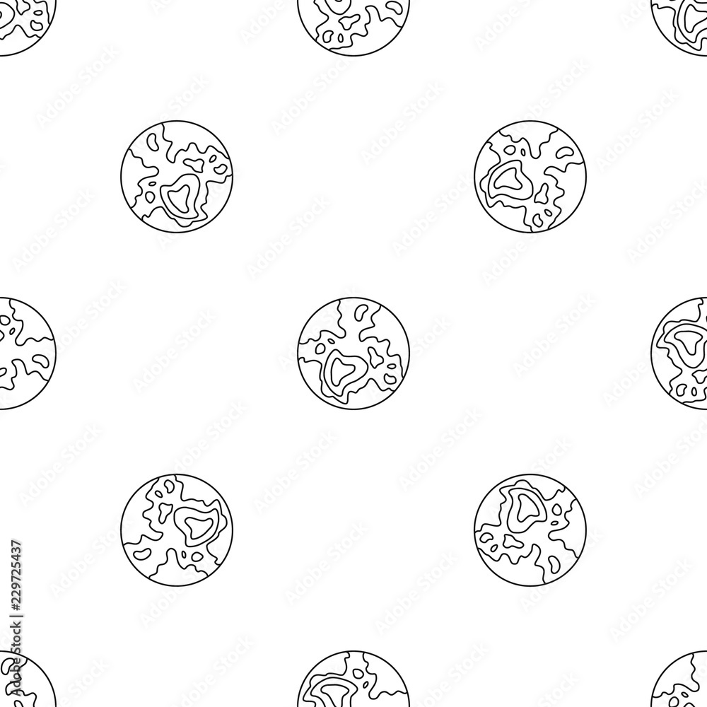Poster pluto planet pattern seamless vector repeat geometric for any web design