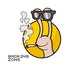 smoking zone symbol