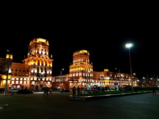 Fototapeta premium Night Minsk