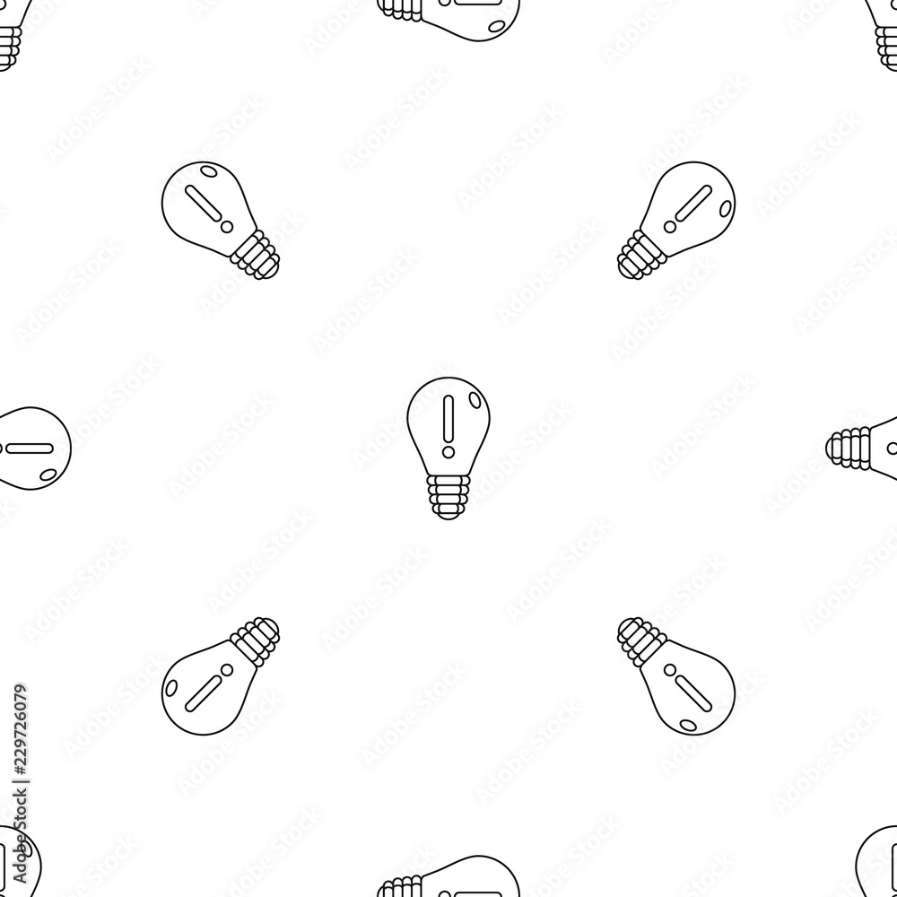 Poster innovation idea bulb pattern seamless vector repeat geometric for any web design