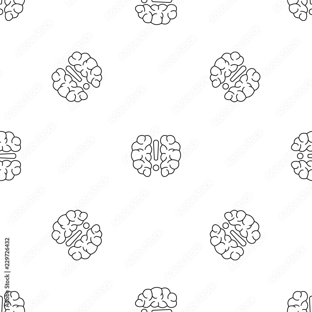 Poster brain solution pattern seamless vector repeat geometric for any web design