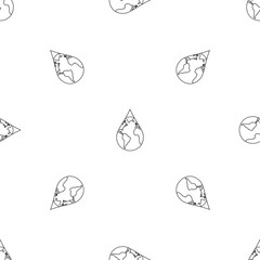 Earth water drop pattern seamless vector repeat geometric for any web design