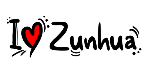 Zunhua city of China love message