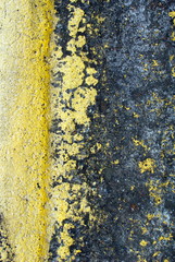 Close up of wall and pavement texture for creativity, imaginative backgrounds and ideas. Suitable for print, web, postcards, posters, flyers.