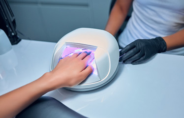 Woman in beauty salon