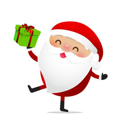 Happy Christmas character Santa claus cartoon 023