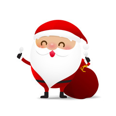 Happy Christmas character Santa claus cartoon 001