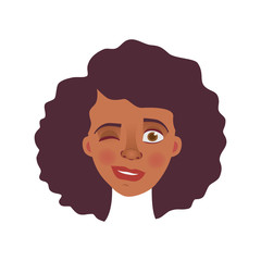 face of African woman