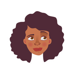 face of African woman