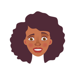 face of African woman