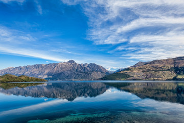 Fototapeta na wymiar Lake Wakatipu, Queenstown, New Zealand