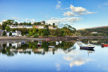 Fototapeta na wymiar Portree Harbour, Isle of Skye, Highland, Scotland