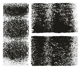 Paint Roller Rough Grunge Lines High Detail Abstract Vector Lines & Background Set 152