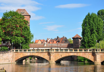Obraz premium Maxbrücke in Nürnberg