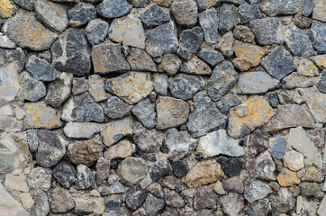 stone wall texture build from stone plates