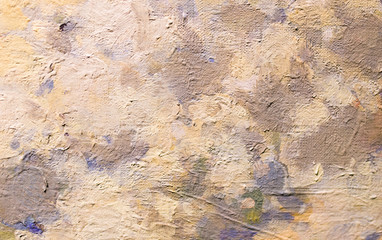 Abstract background of oil paint on canvas