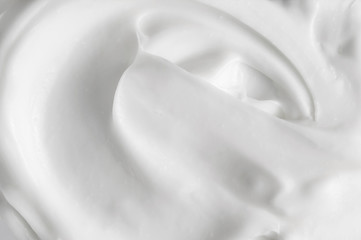 White texture of cosmetic body care cream background