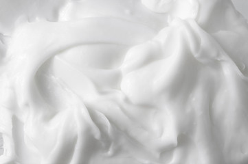 White texture of cosmetic body care cream background