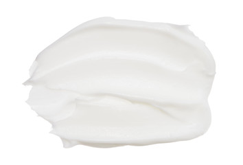 Cosmetic foundation close up cream isolated on white background