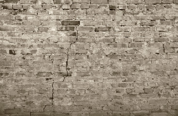 surface of an old brick wall grunge background texture