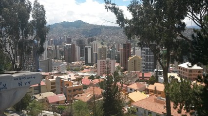 Fototapeta na wymiar La Paz Bolivia