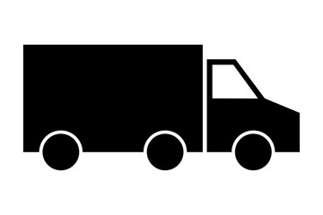 Camión sobre fondo blanco.