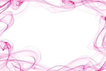 Fototapeta na wymiar Abstract pink wave strokes motion lines on white background