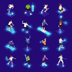 VR Sports Isometric Icons