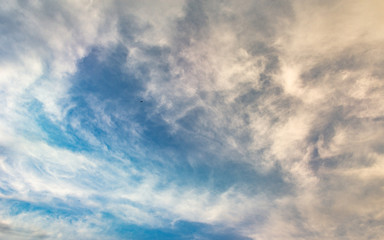 Naklejka na ściany i meble My sky is never alone: I am always accompanied by the most beautiful clouds