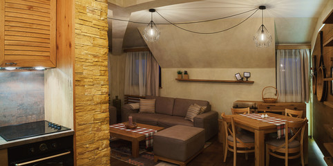 Small Wooden Apartment