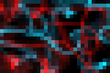 Colorful vivid pixel squares dynamic and vibrant background for interesting and creative ideas. Suitable for web, print, wallpapers.