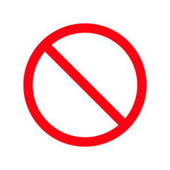 No parking sign.Do not enter sign.Restriction icon.