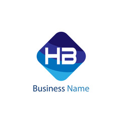 Initial HB Letter Logo Design