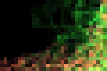 Colorful vivid pixel squares dynamic and vibrant background for interesting and creative ideas. Suitable for web, print, wallpapers.