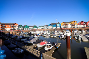 Exmouth Marina in Devon