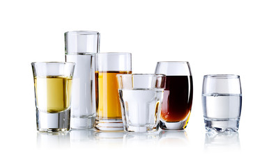 various spirits, isolated 