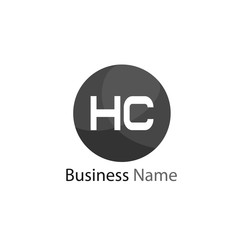 Initial HC Letter Logo Design
